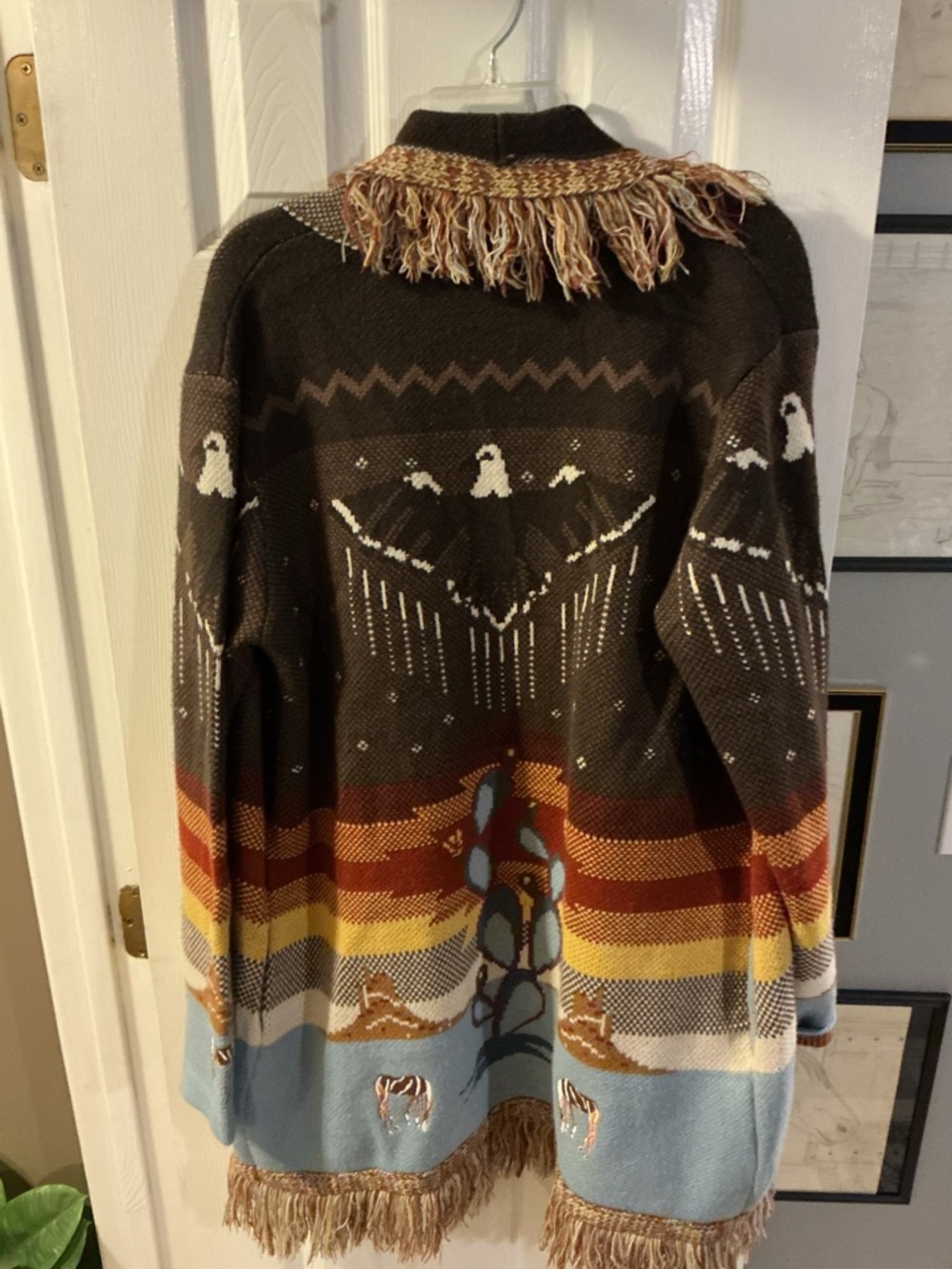 Idyllwind Desert Nights Brown and Multicolor Knit Cardigan - Picture 3 of 3